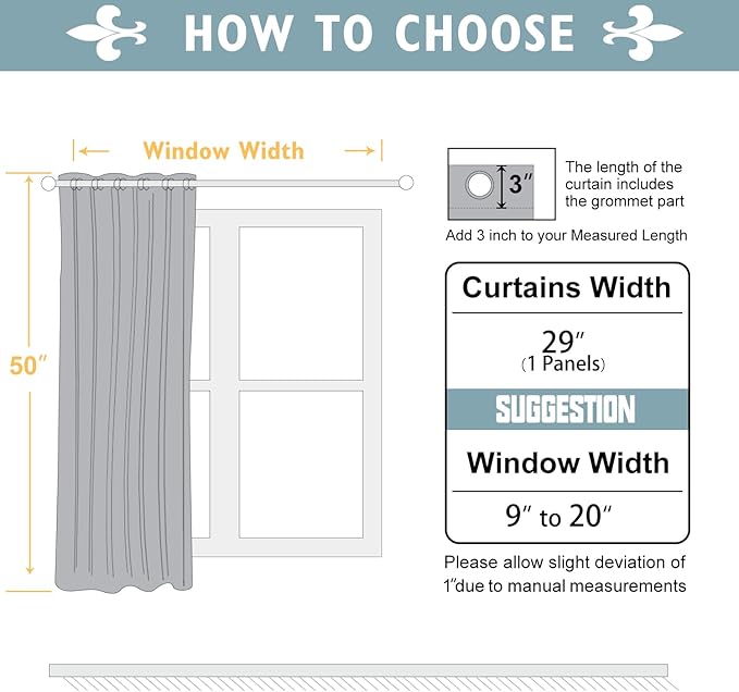 ChrisDowa Small Window Curtains 50 inches Long for Bedroom - Grommet Short Thermal Insulated Room Darkening Curtains for Kitchen (1 Panel, Forest Green, 29 x 50 Inch)