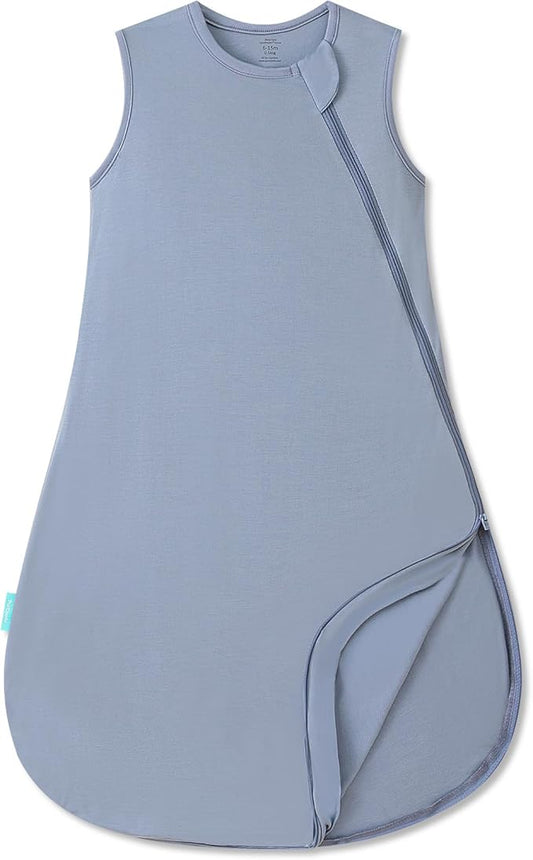 PurComfy Supersoft Sleep Sack 0.5 TOG, Premium Bamboo Viscose Sleeping Bag Thin Baby Wearable Blanket 2-Way Zipper Sleep Sack