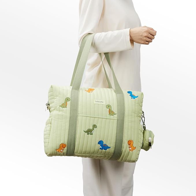 3pc Diaper Bag Tote Set, Hospital Bag for Labor & Delivery, Maternity Travel Bag with Changing Pad & Pacifier Case
