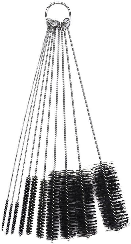 LOVEINUSA Straw Cleaner Brush, 10 Pieces 8.2 Inch Bottle Brush, Nylon Tube Brushes Kit for Reusable Drinking Straws, Sippy Cup, Tumbler, Water Bottle