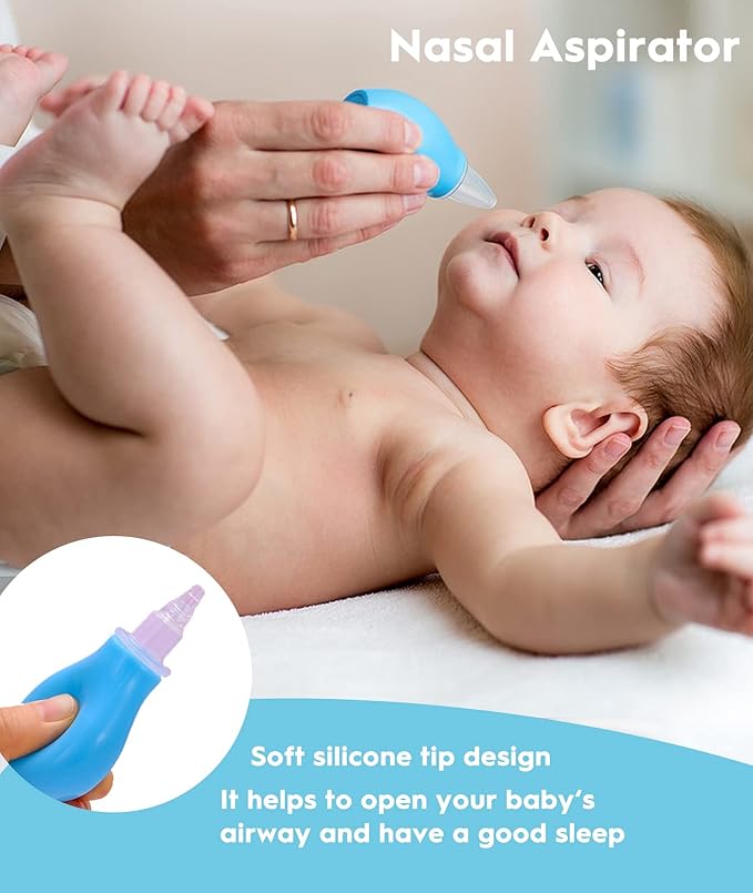 Baby Healthcare and Grooming Kit, Safety Newborn Nursery Baby Care Kit, with Hair Brush Comb, Nail Clipper, Thermometer, Pacifier Clip, Baby Registry Search, Baby Girl Boy Newborn Essentials