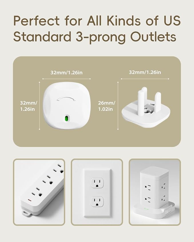 Outlet Covers Baby Proofing - 60 Pack Plug Covers Baby Proofing with Unique Rotating Design, Plug Covers to Prevent Electrical Shock, for US 3-Prong, Home, Office, School, White