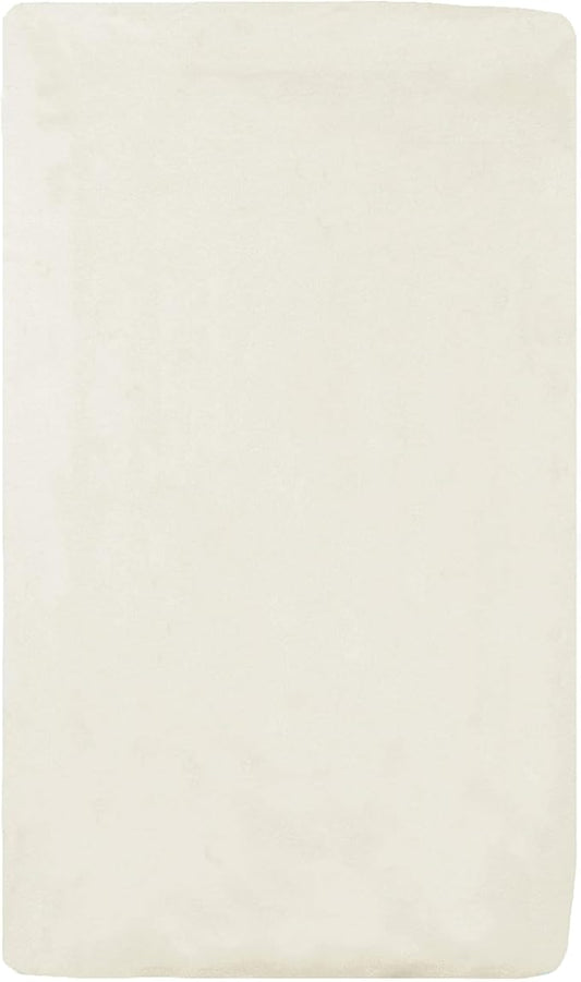 American Baby Company 15" x 33" Fitted Bassinet Sheet, 100% Natural Cotton Jersey Knit, Cream, Soft Breathable