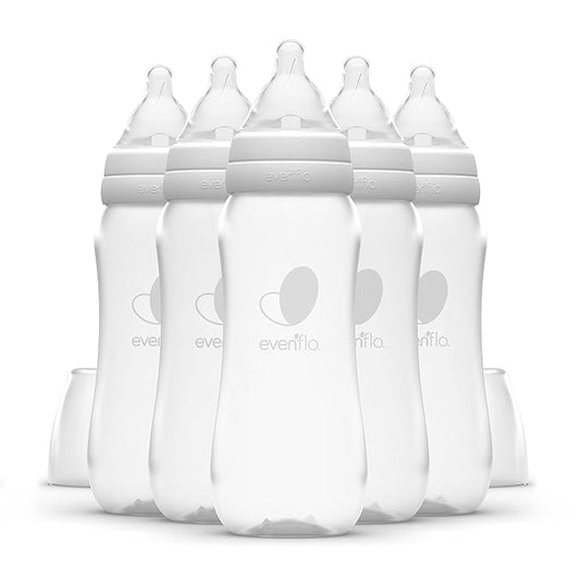 Evenflo Feeding Premium Proflo Venting Balance Plus Standard Neck Baby, Newborn and Infant Bottles - Developed by Pediatric Feeding Specialists - 9 Ounce (Pack of 6)