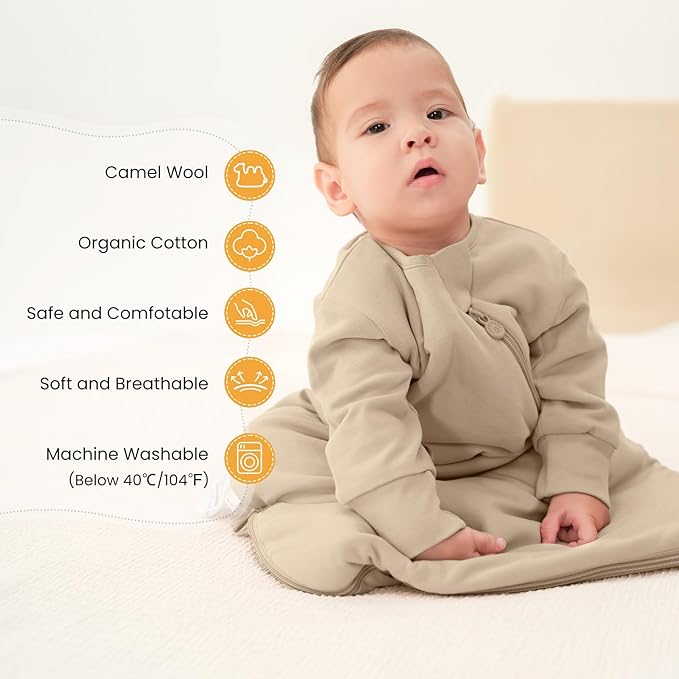 Unisex Sleeping Bag for Babies and Toddlers 3.5 Tog Sleep Sack, Baby Sleep Sack, One piece with sleeves, Gifts for Baby