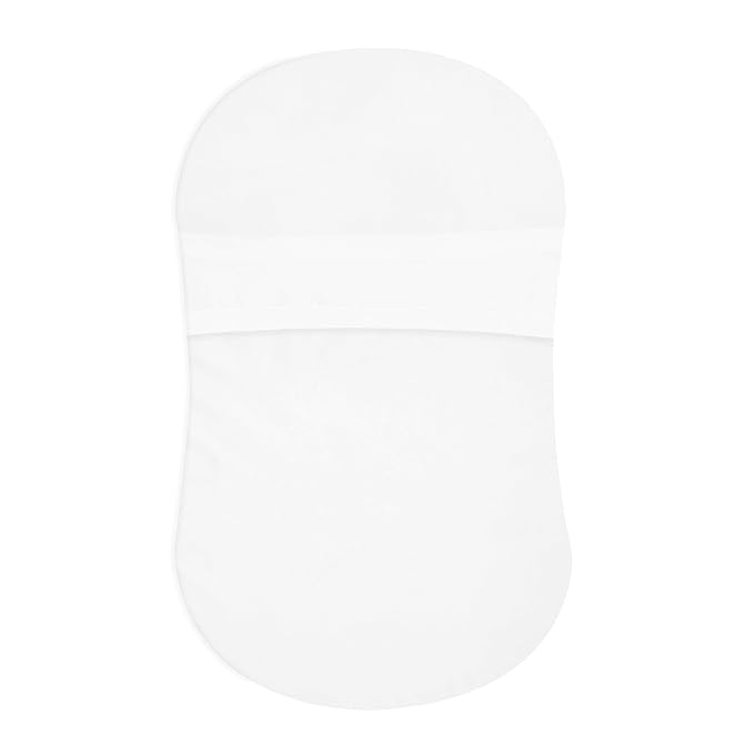 HALO BassiNest Fitted Sheet – 100% Cotton, Soft and Breathable Bassinet Sheet for Babies, 30” x 16” Pre-Shrunk Sheet, Pebble