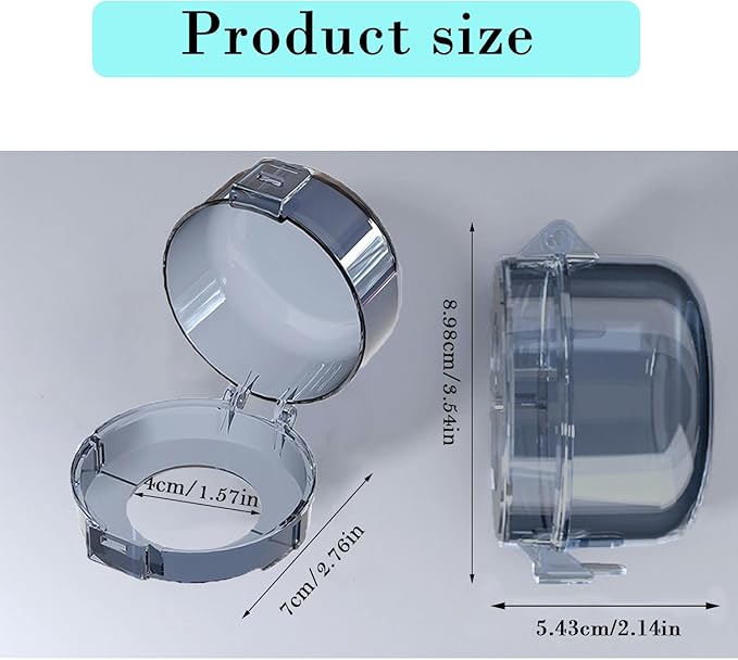 2 Pack Child Safety Lock Cover,Gas Stove and Microwave Oven Safety Locks Deadbolt,Child Proof Large Size Door Knob Cover
