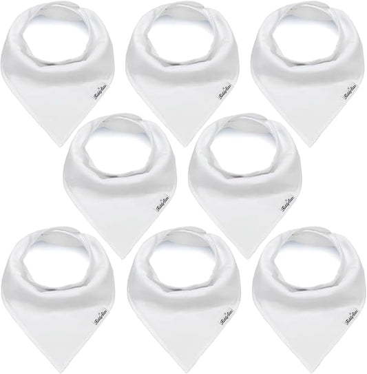 KiddyStar Organic Cotton Baby Bibs for Boys & Girls – Soft, Absorbent Teething & Drool Bibs - Adjustable Snaps for Toddlers