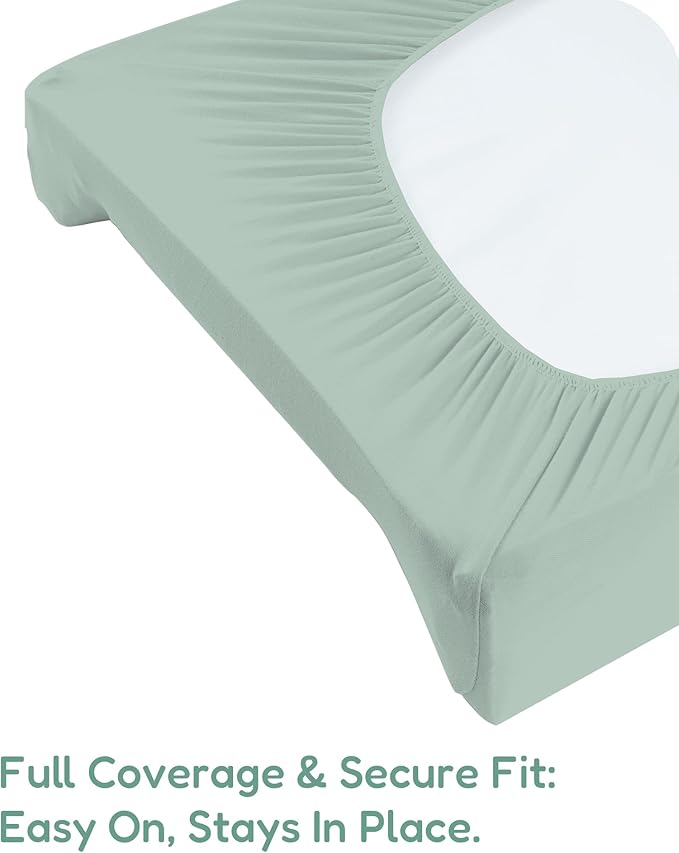 TotChill Extra Stretchy Changing Pad Cover, Ultra Soft Premium Jersey Knit Changing Pad Sheets, Unisex for Boys Girls, Fits All Standard Changing Tables/Dresser Tops - 2 Pack
