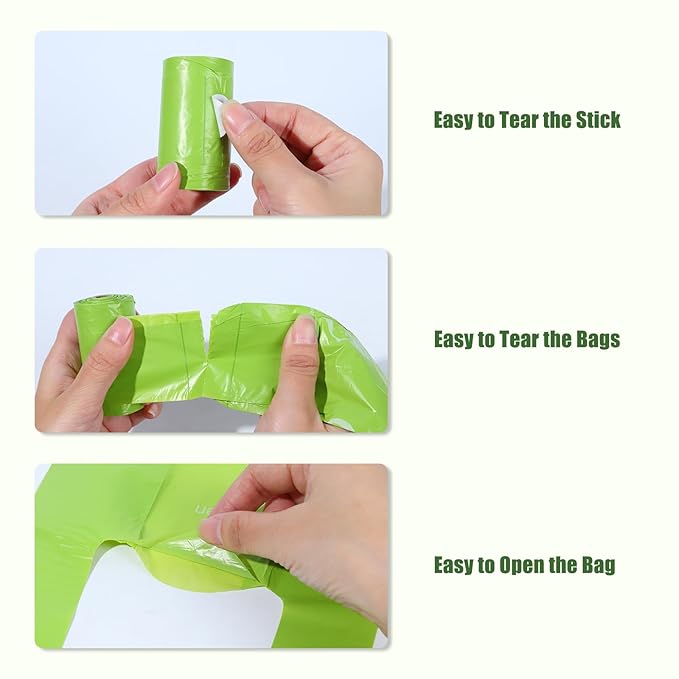 Disposable Diaper Bags for Baby, 9 Refill Rolls/108 Bags，OXO-Biodegradable Diaper Sacks with Dispenser,Easy-Tie Handles,Large Dirty Diaper Disposal or Pet Waste Bags