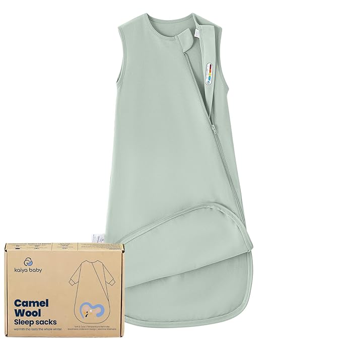 kaiya baby Unisex Sleeping Bag for Babies and Toddlers 0.5 Tog Sleep Sack 18-36 Months, Newborn Sleep Sack, Wearable Blanket Baby, One Piece Sleeveless, Gifts for Baby