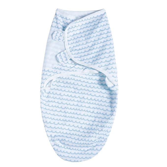 insular Baby Swaddle Wrap, Swaddle Blanket for Newborn and Infant, Adjustable Swaddling Set for Boy and Girl, Soft Cotton Baby Sleep Sack 3 Pack, Ocean, Medium(3-6 Month)