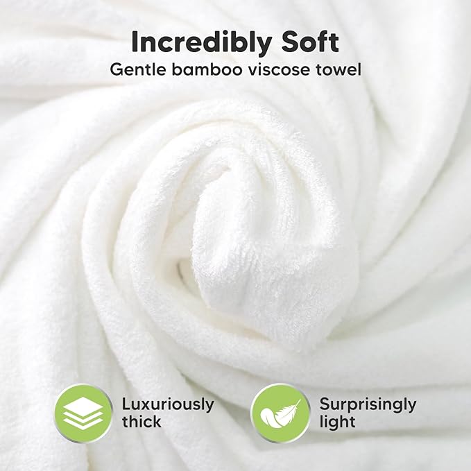 KeaBabies Hooded Baby Towel for Newborn - Viscose Derived from Bamboo Large Baby Bath Towels with Hood for Boys, Girls, Toddler, Extra Absorbent & Soft Newborn Bath Essentials (Shark, Regular)