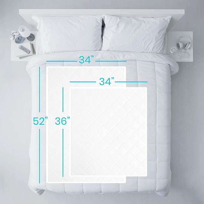 Sures Washable, Waterproof Bed Pad & Mattress Protector for Incontinence (34" x 36" - 2 Pack) - Reusable Bed Pad for Adults & Elderly - Bed Wetting Protection Mattress Pad - Underpad Bedwetting Sheet