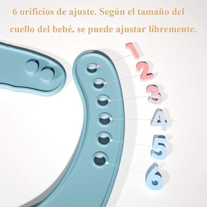 YINGJEE Baby Silicone Feeding Bibs, 3pcs Adjustable Waterproof Bibs for Feeding