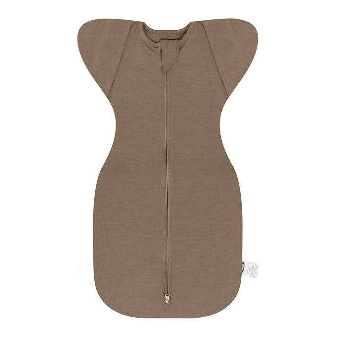 MEXXI Swaddle Baby Sleep Sack with Arms Up, Baby Transitional Swaddle with Double Zipper, 0.5 TOG, 8-13 lbs, M