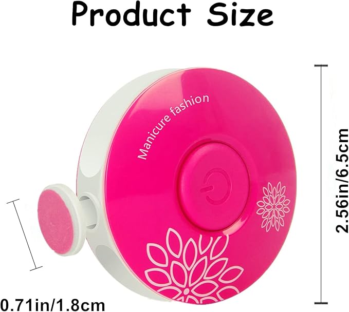 Baby Nail Trimmer Electric, Safe + Easy Baby Nail File, Baby Nail Clippers Nail Trimmer Kit for Newborn Infant Toddler, 6 Grinding Heads, Battery Operated (Battery Not Included)