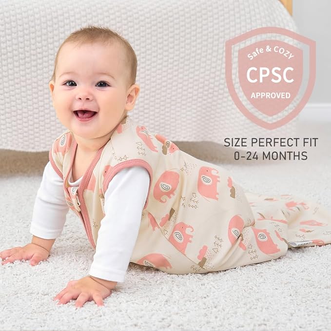 Yoofoss Baby Sleep Sack 12-18 Months Wearable Blanket for Babies 100% Organic Cotton 2-Way Zipper TOG 0.5 Toddler Sleeping Sack 3 Pack, Comfy Lightweight Sleep Sacks