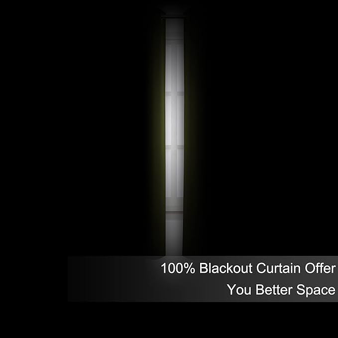 LEMOMO 100% Blackout Curtains 52 x 72 Inch Olive Green Curtains 2 Panels Darkening Thermal Insulated Bedroom Curtains
