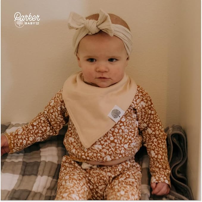 Parker Baby Bandana Drool Bibs 8 Pack Baby Bibs for Boys, Girls, Unisex - Soft & Stylish Teething Bibs for Babies