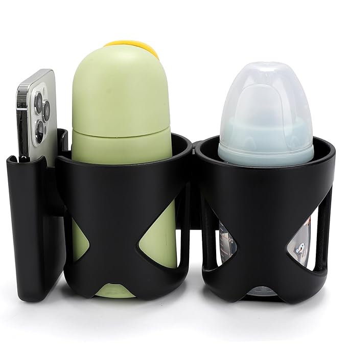 Accmor Universal Cup Holder, Stroller Cup Holder, 360° Rotatable Large Caliber Designed Bottle Holder for Stroller, Bike, Wheelchair, Walker, Scooter