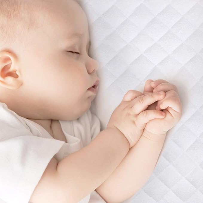 Waterproof Bassinet Mattress Pad Cover Fit for Fodoss, BIERUM, Bellababy and MiClassic Bassinet, 2 Pack, Ultra Soft Surface, Breathable and Easy Care