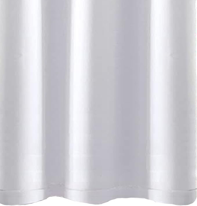 LEMOMO 100% Blackout Curtains 52 x 72 Inch/2 Panels with Black Lining Room Darkening Thermal Insulated Bedroom White Curtains