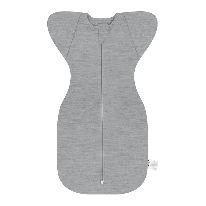 MEXXI Swaddle Baby Sleep Sack with Arms Up, Baby Transitional Swaddle with Double Zipper, 0.5 TOG, 13-19 lbs, M