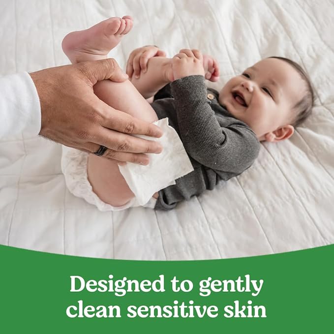 Baby Wipes, Huggies Natural Care Sensitive Baby Diaper Wipes, Unscented, Hypoallergenic, 1 Flip-Top Packs (56 Wipes Total)