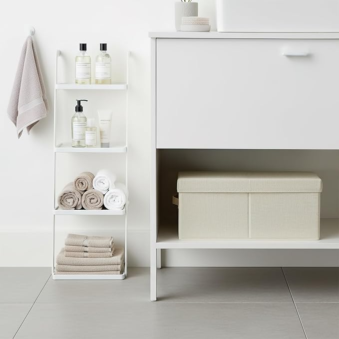 Large Fabric Storage Boxes with Lid,Foldable Closet Organizers and Storage,2 Pack Storage Bins for Shelves,Toys,Sheets,Clothes 18"×11"×8" Beige