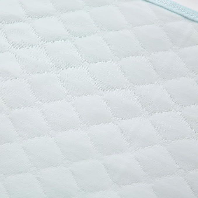 Pleasant Boulevard | Portable Waterproof Baby Changing Pad Liner, Washable Reusable Changing Table Cover Made with Breathable TPU, 27x13in (Blue, 3 Count)