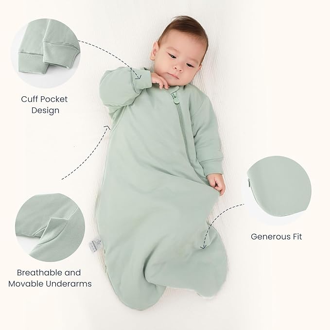 kaiya baby Unisex Sleeping Bag for Babies and Toddlers 2.5 Tog Sleep Sack, Long Sleeve Sleep Sack, Wearable Blanket Baby
