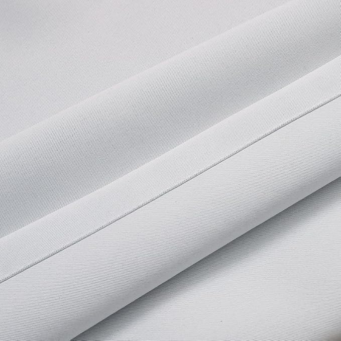 Extra Long Blackout Curtains - 2 Story High Living Room Drapes - Tall Curtains for High Ceiling or Long Window - 144 156 168 192 204 216 240 Inch 12ft-20ft Length(1 Panel,Greyish White, 52″x132″)