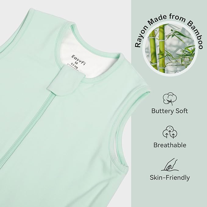 EasyFi Rayon Made from Bamboo Sleep Sack with Feet Baby Sleep Sack with Legs