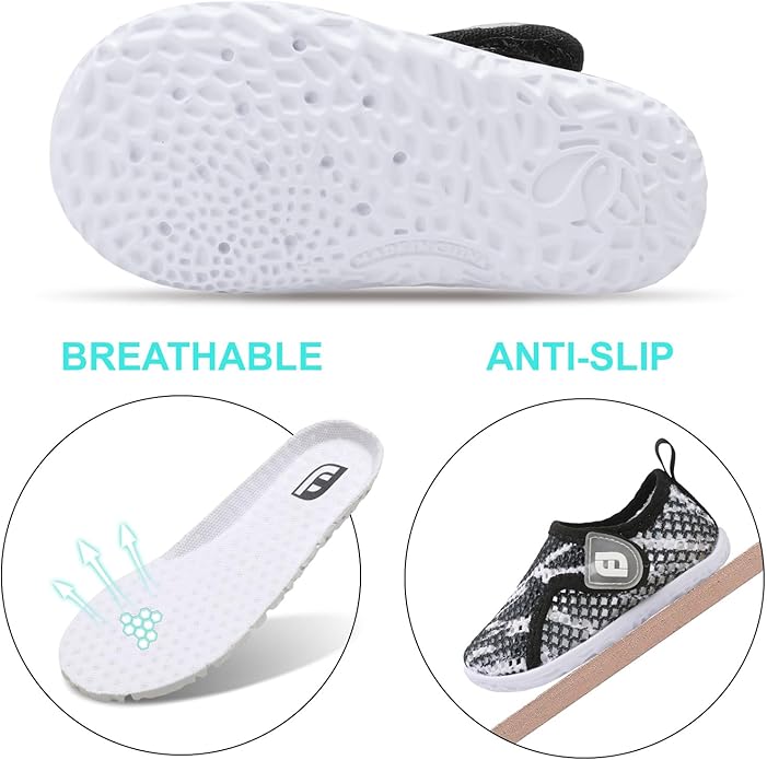 JOINFREE Baby Toddler Water Shoes Boys Girls Sandals Barefoot Kids Breathable Sneakers Shoes for Walking Running