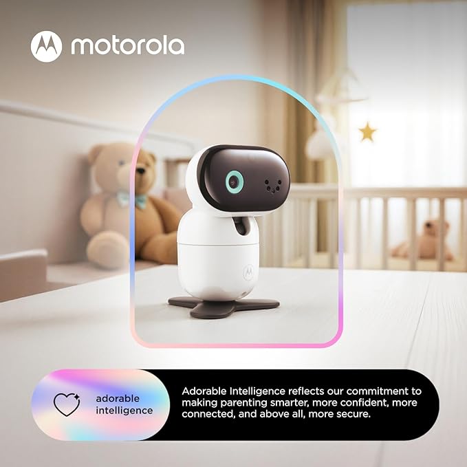 Motorola Nursery PIP1710 Connect – Wi-Fi Baby Monitor with Motorized HD Camera and 5" Touch Screen | Cry Detection and Translation, Motorola Baby App, Night Vision