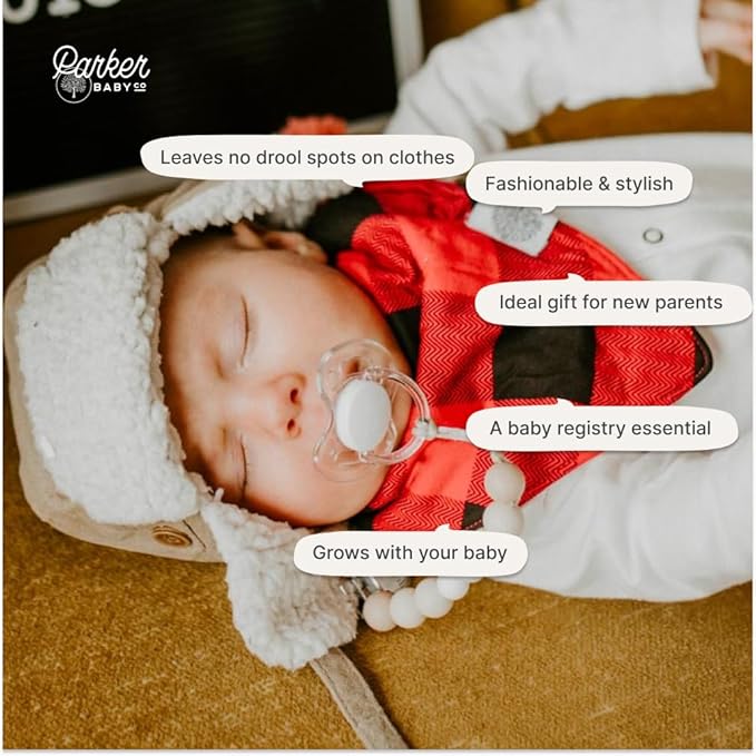 Parker Baby Bandana Drool Bibs 4 Pack Baby Bibs for Boys, Girls, Unisex