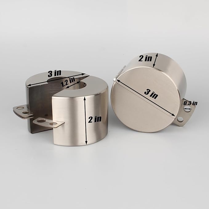 Door Knob Lockout Device Child Safety Doorknob Locking Cover Door Handle Lock,Prevents Access to Keyholes, Turing and Operating Door Knob, Stainless Steel