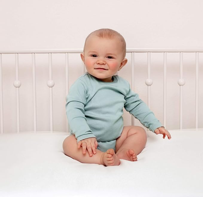 Crib Fitted Sheet by Pure Bamboo, Genuine 100% Organic Viscose Derived from Bamboo, Luxuriously Soft, Ultimate Cooling, Fits Standard Size Crib Mattress (Charcoal)