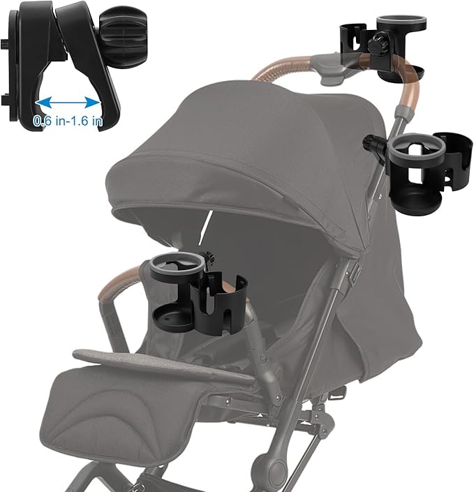 Accmor Stroller Cup Holder, Universal Cup Holder, Bike Cup Holder, 360° Rotatable Expandable Cup Holder for Stroller, Bike, Wheelchair, Walker