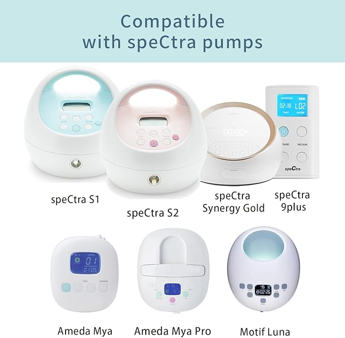 Momstouch 28mm Flange Compatible with Spectra S1 S2 9 Plus Synergy Gold Breastpump Replacement to Spectra Pump Parts and Flange; Not Original; Replaces Shield