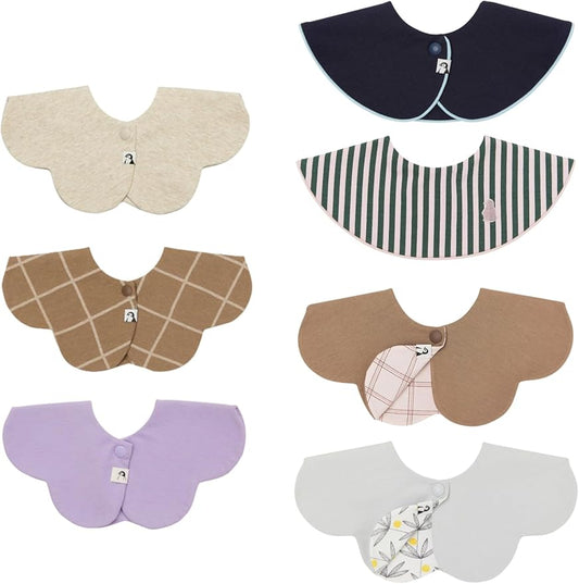 Konny Baby Bibs Set, 360 ° Rotate, Soft and Absorbent Bandana Drooling for Boys Girls baby Essentials