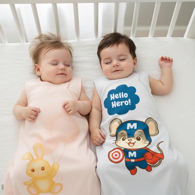 YumiBabe Premium Baby Sleep Sack, Organic Bamboo Wearable Blanket Ultra-Soft, Safe, Breathable Baby Sleeping Bag