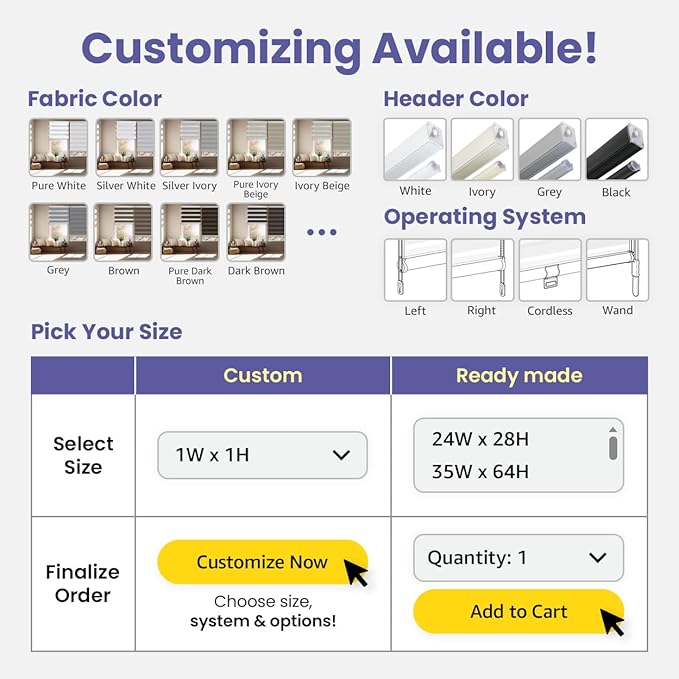 FOIRESOFT Standard Cordless Blackout Zebra Roller Shades and Blinds for Windows [Bonita, Silver White, W 41 x H 64 inch] Dual Layer Sheer Room Darkening, Select 1x1 for Custom