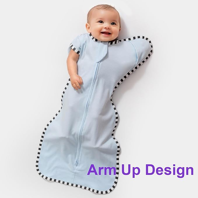 Transitional Swaddle Blanket Sack 2-Pack, Baby Sleep Sack, Arms Up Design, Newborn Swaddle for Boys Girls