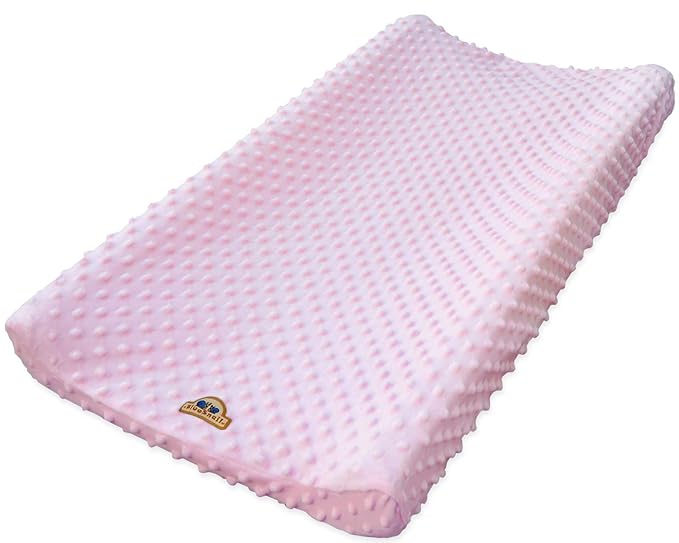 BlueSnail Ultra Soft Minky Dot Changing Pad Cover (Pink,one Size)