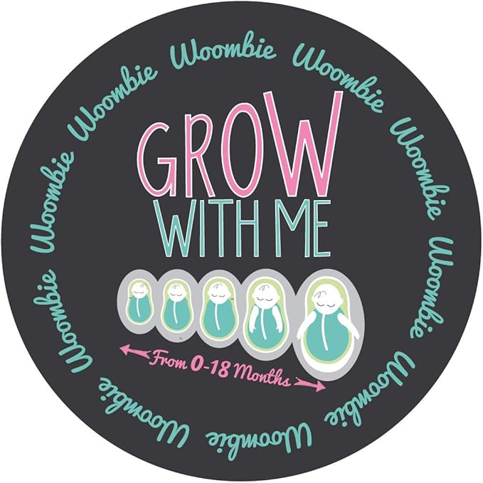 Woombie Grow with Me Air Baby Swaddle, Convertible Swaddle Fits 0-9 Months, Expands to Wearable Blanket for up to 18 Months, Mod Roses