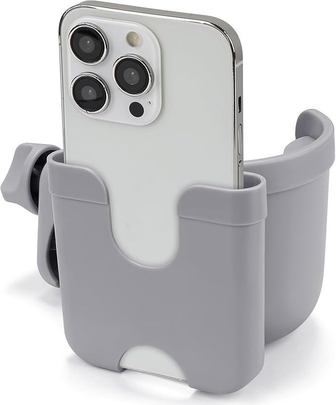 Accmor 2-in-1 Walker Cup Holder with Phone Holder, Wheelchair Cup Holder, Rollator Cup Holder, Cup Phone Holder for Walker, Wheelchair, Rollator, Mobility Scooter