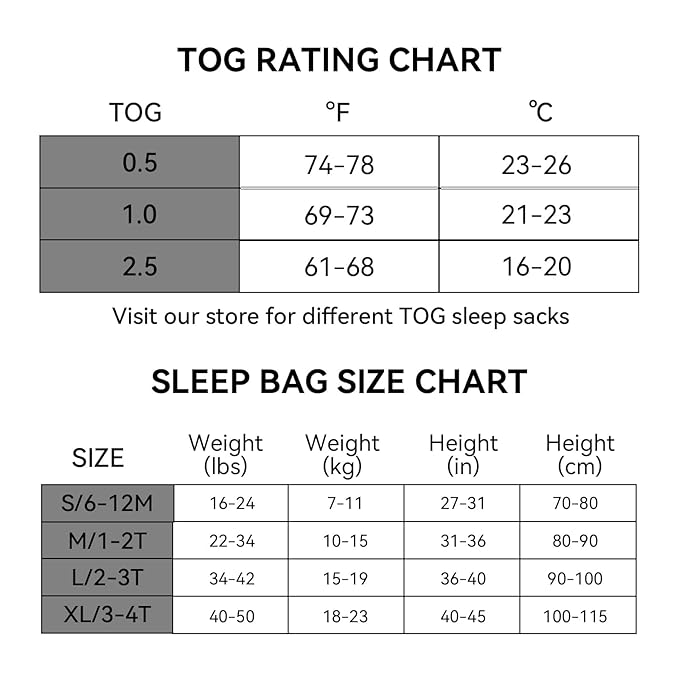 BubblePanda Rayon Made From Bamboo Toddler Sleep Sack with Feet 3t-4t Months 2.5 Tog Winter Ultra Soft Warm Baby Sleep Bag Walker Quilted Thick Wearable Blanket with Legs 2-Way Zipper