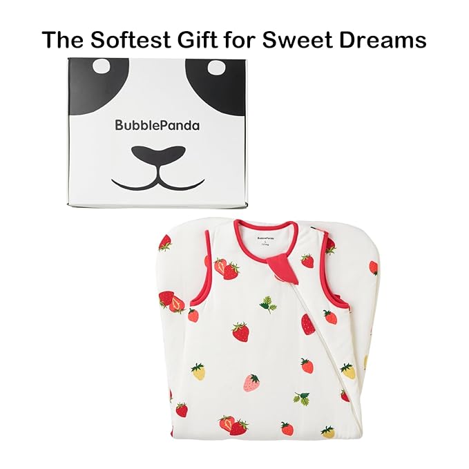 BubblePanda Rayon Made from Bamboo Sleep Sack 18-24 Months 1.0 Tog Soft Toddler Sleeping Sack 2t for Babies 2-Way Zipper Baby Wearable Blanket
